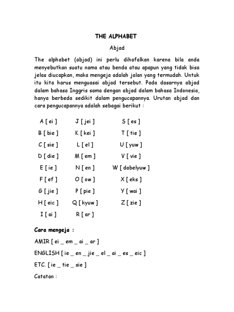 Detail Abjad Dalam Bahasa Inggris Nomer 18