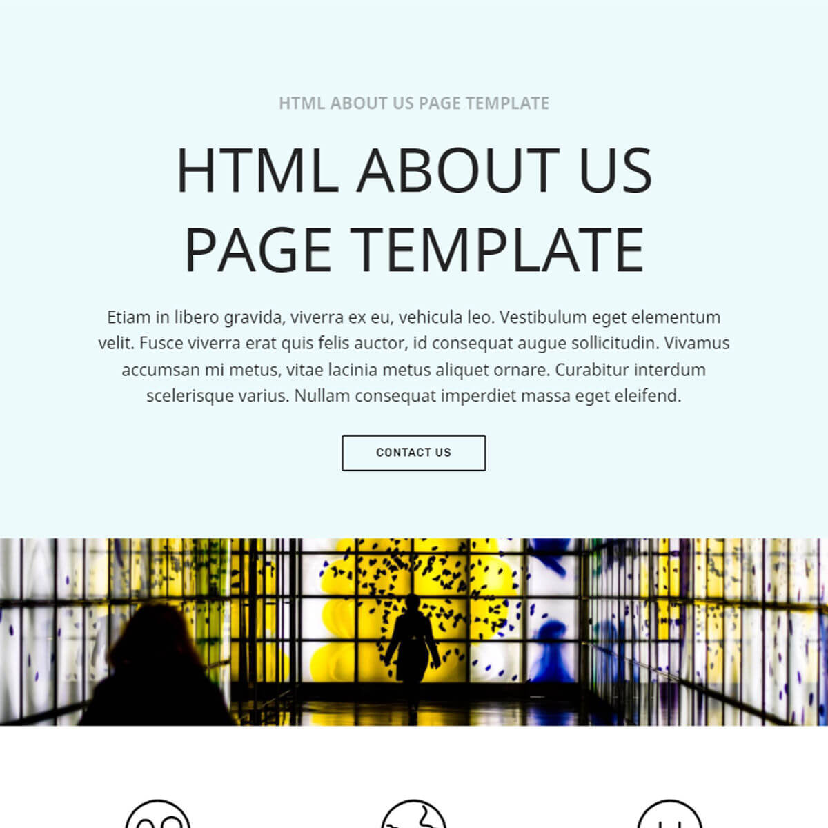 Detail About Us Html Template Nomer 4