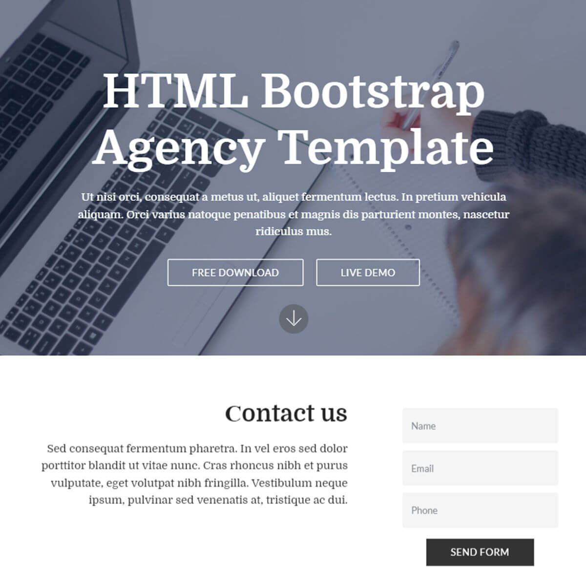 Detail About Us Html Template Nomer 6