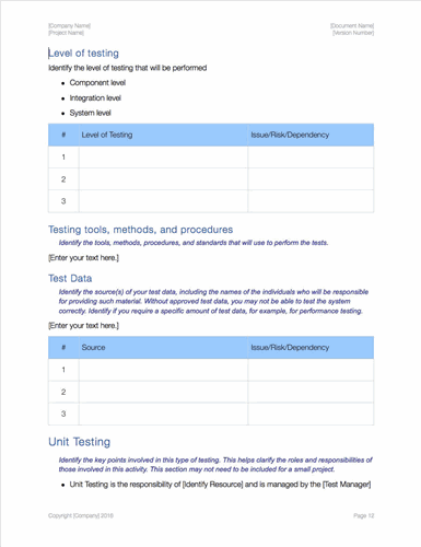 Detail Acceptance Test Plan Template Nomer 9