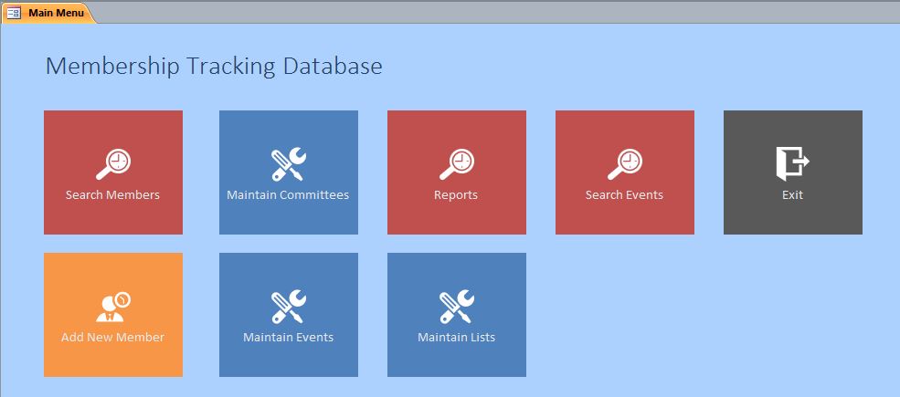 Detail Access Contact Database Template Free Nomer 32