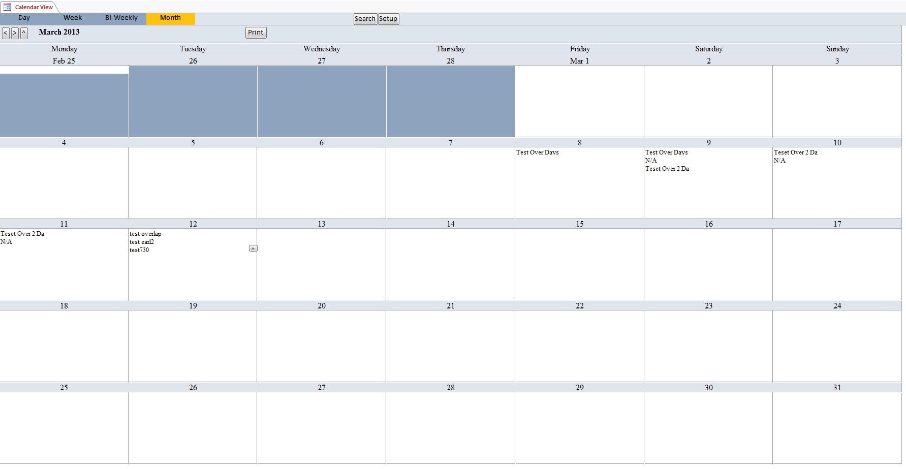 Access Schedule Template - KibrisPDR