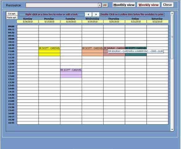 Detail Access Schedule Template Nomer 8