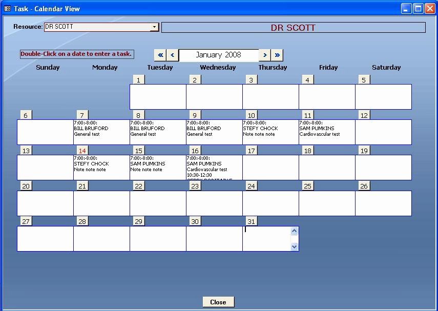 Detail Access Schedule Template Nomer 10