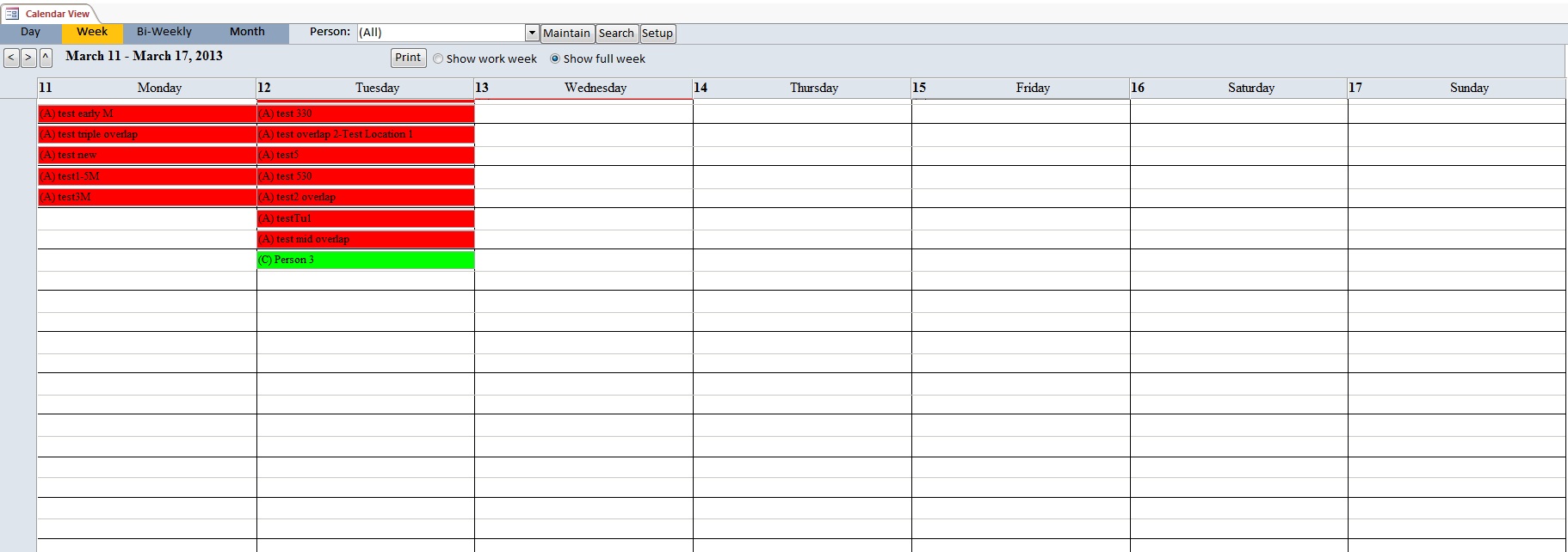 Detail Access Schedule Template Nomer 14