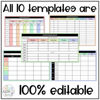 Detail Access Schedule Template Nomer 16