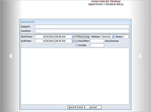 Detail Access Schedule Template Nomer 20