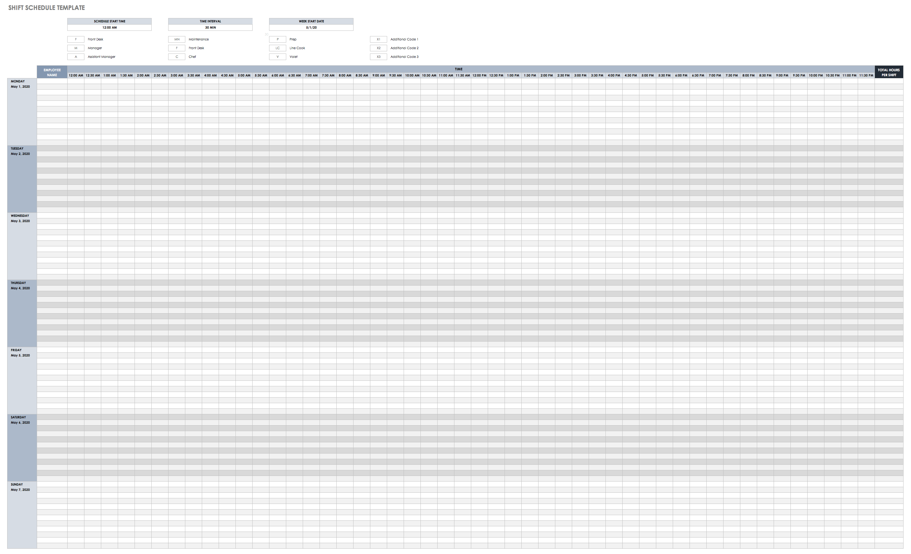 Detail Access Schedule Template Nomer 29