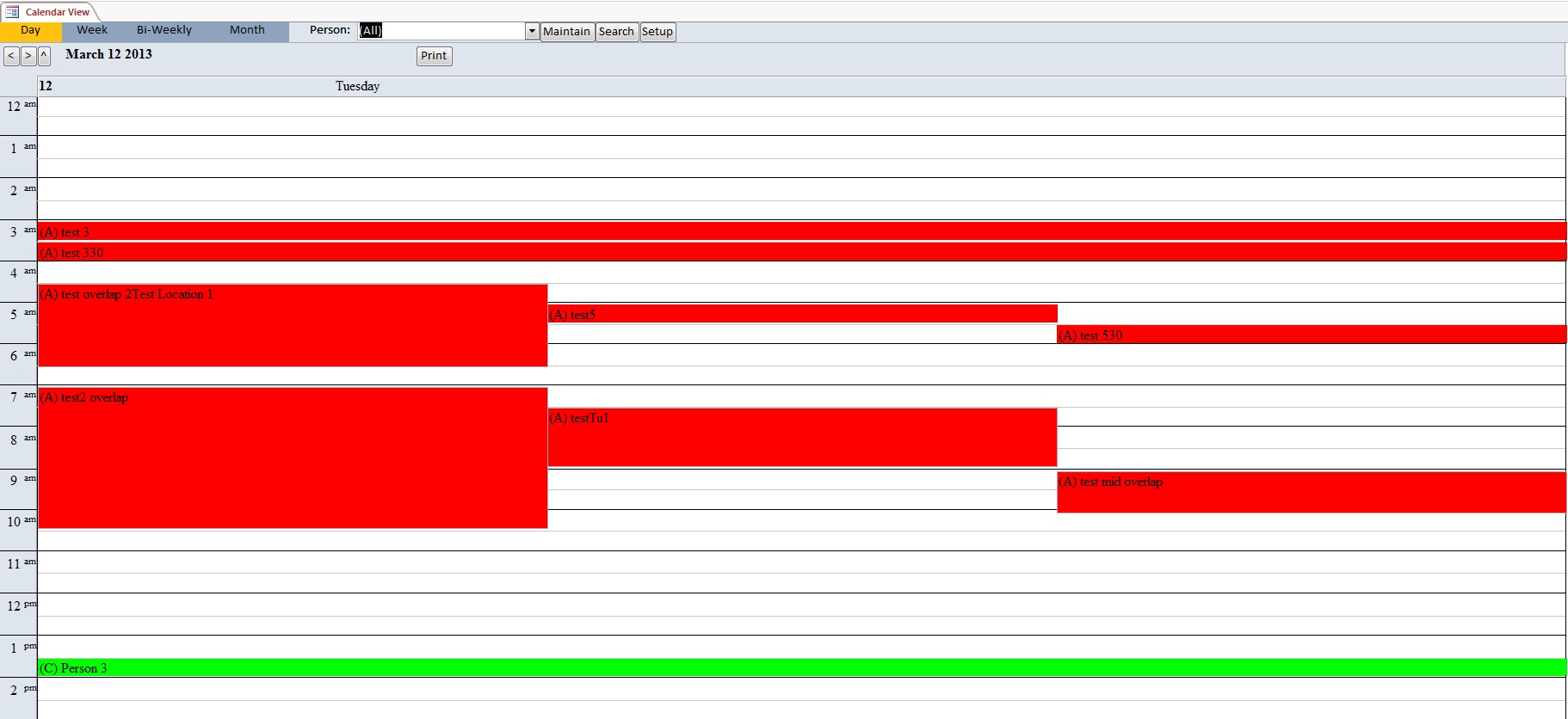 Detail Access Schedule Template Nomer 34