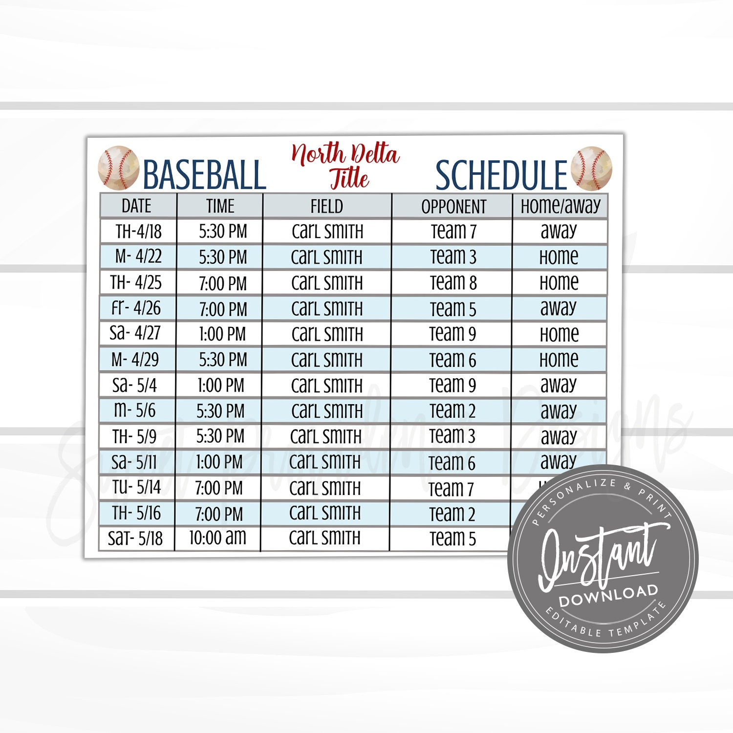Detail Access Schedule Template Nomer 39