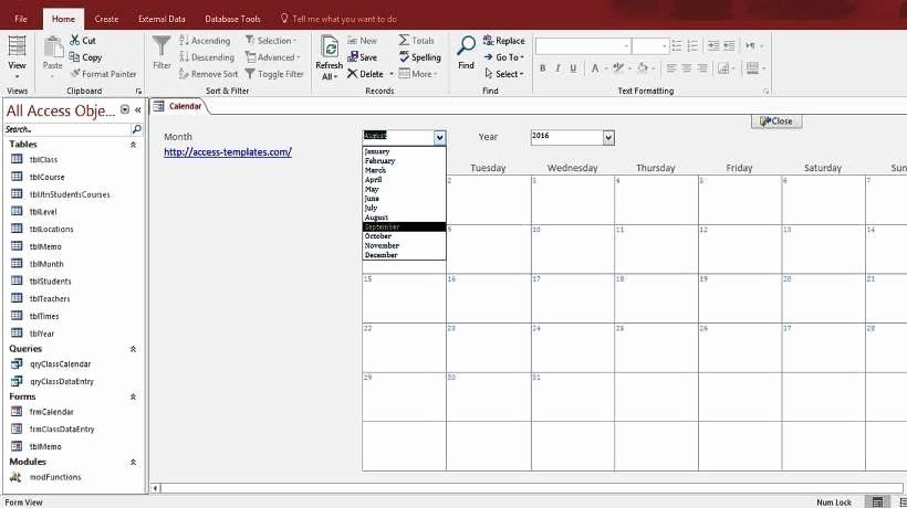 Detail Access Schedule Template Nomer 5