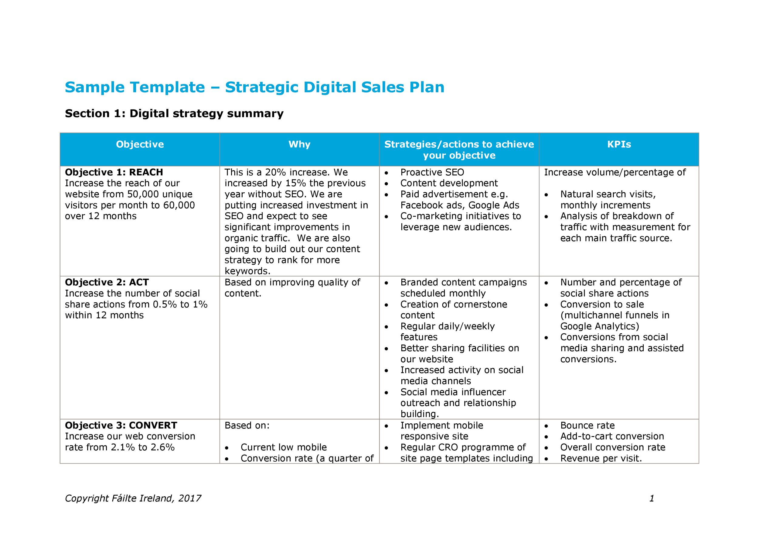 Detail Account Planning Template For Sales Nomer 34