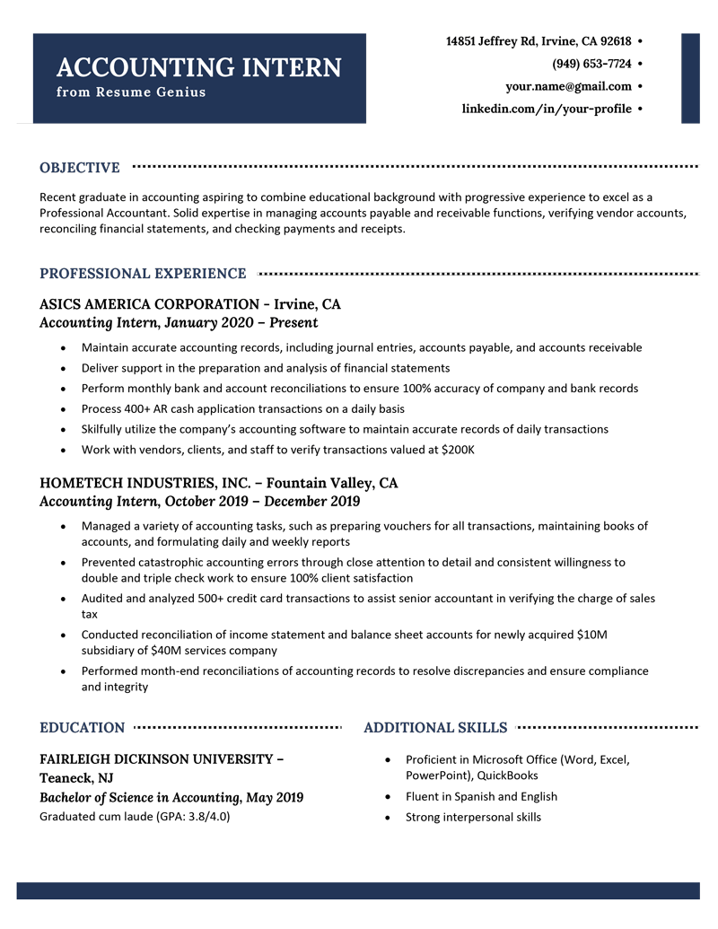 Detail Accountant Cv Template Nomer 6