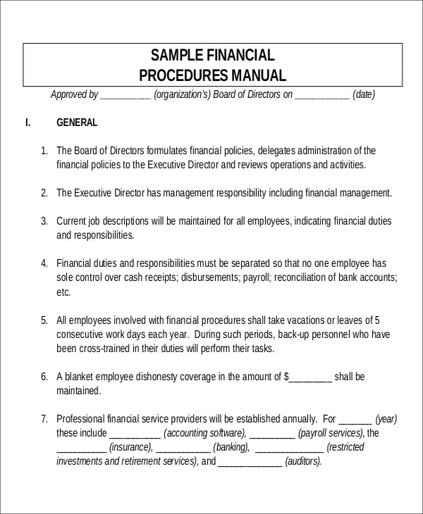 Detail Accounting Policy Manual Template Nomer 32
