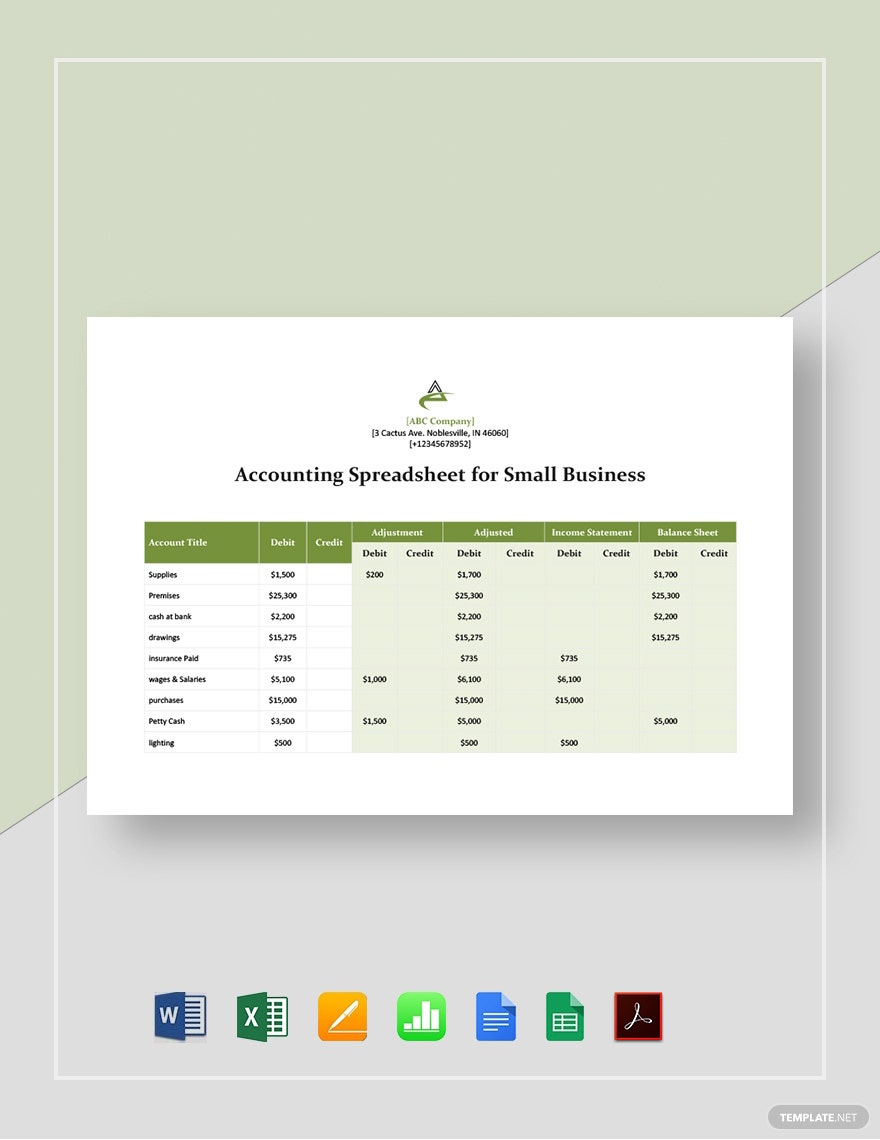 Detail Accounting Template Google Sheets Nomer 43