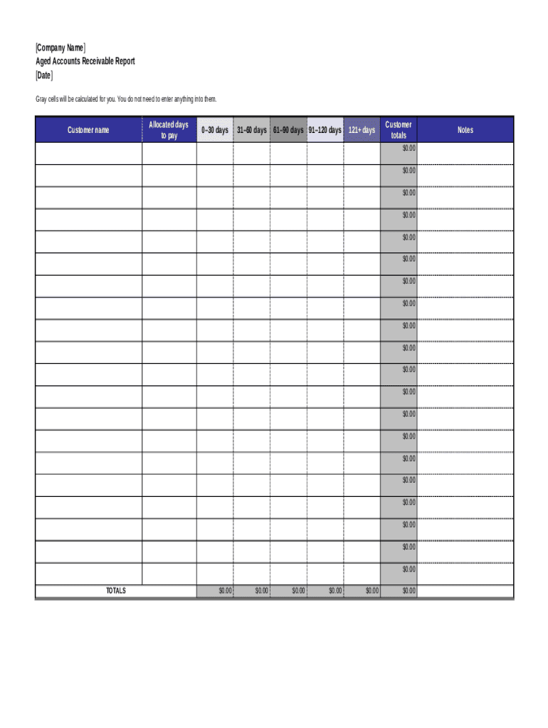 Detail Accounts Receivable Template Nomer 44