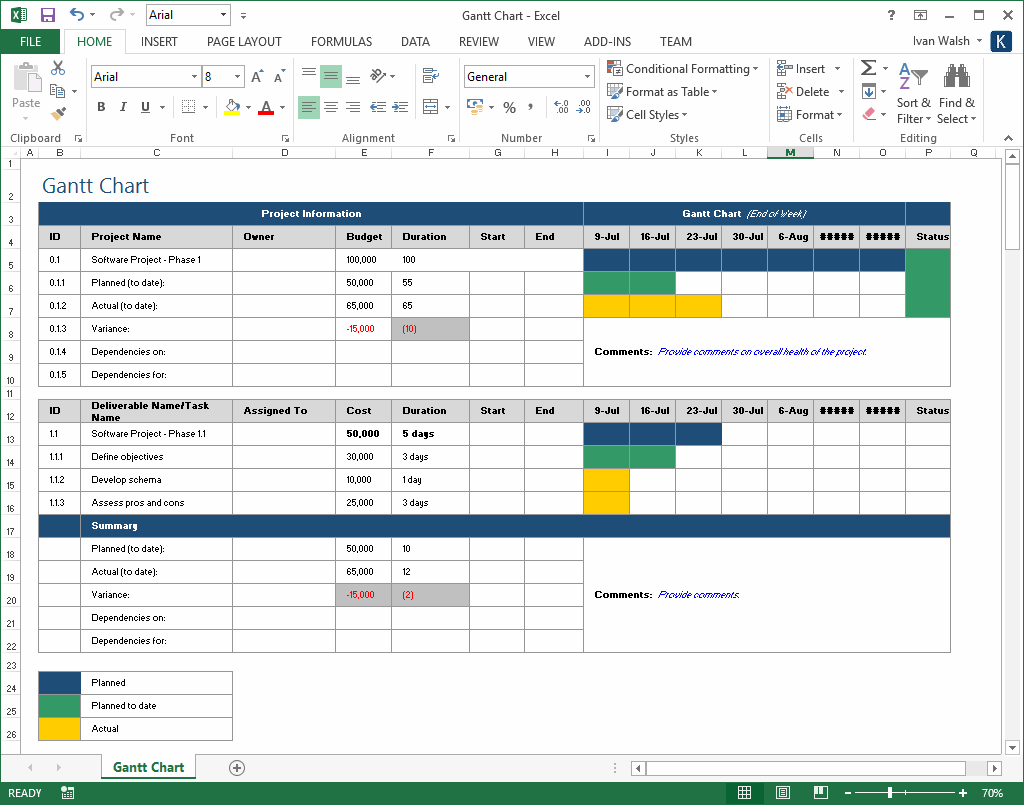 Detail Acquisition Project Plan Template Excel Nomer 10