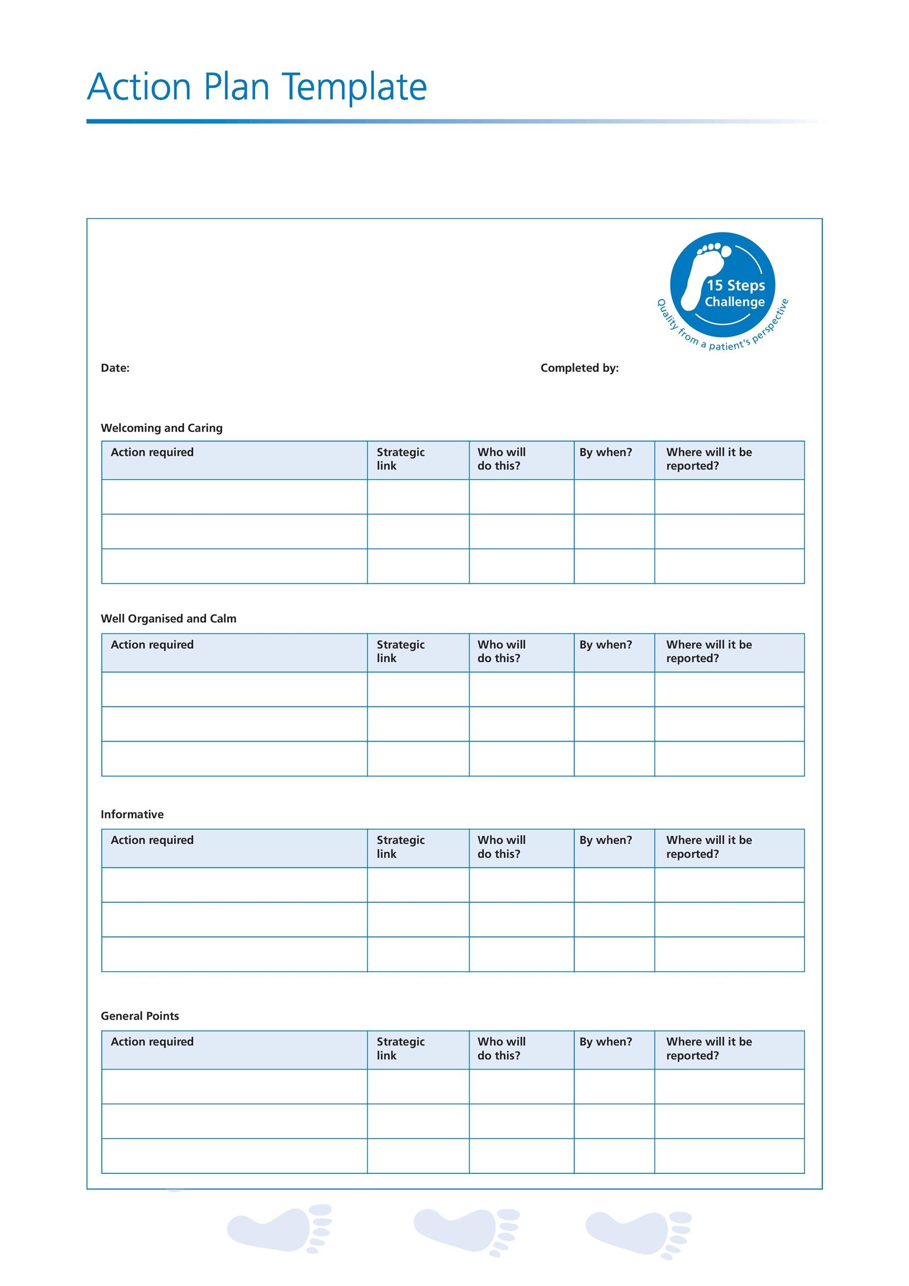 Detail Action Plan Template Nomer 37