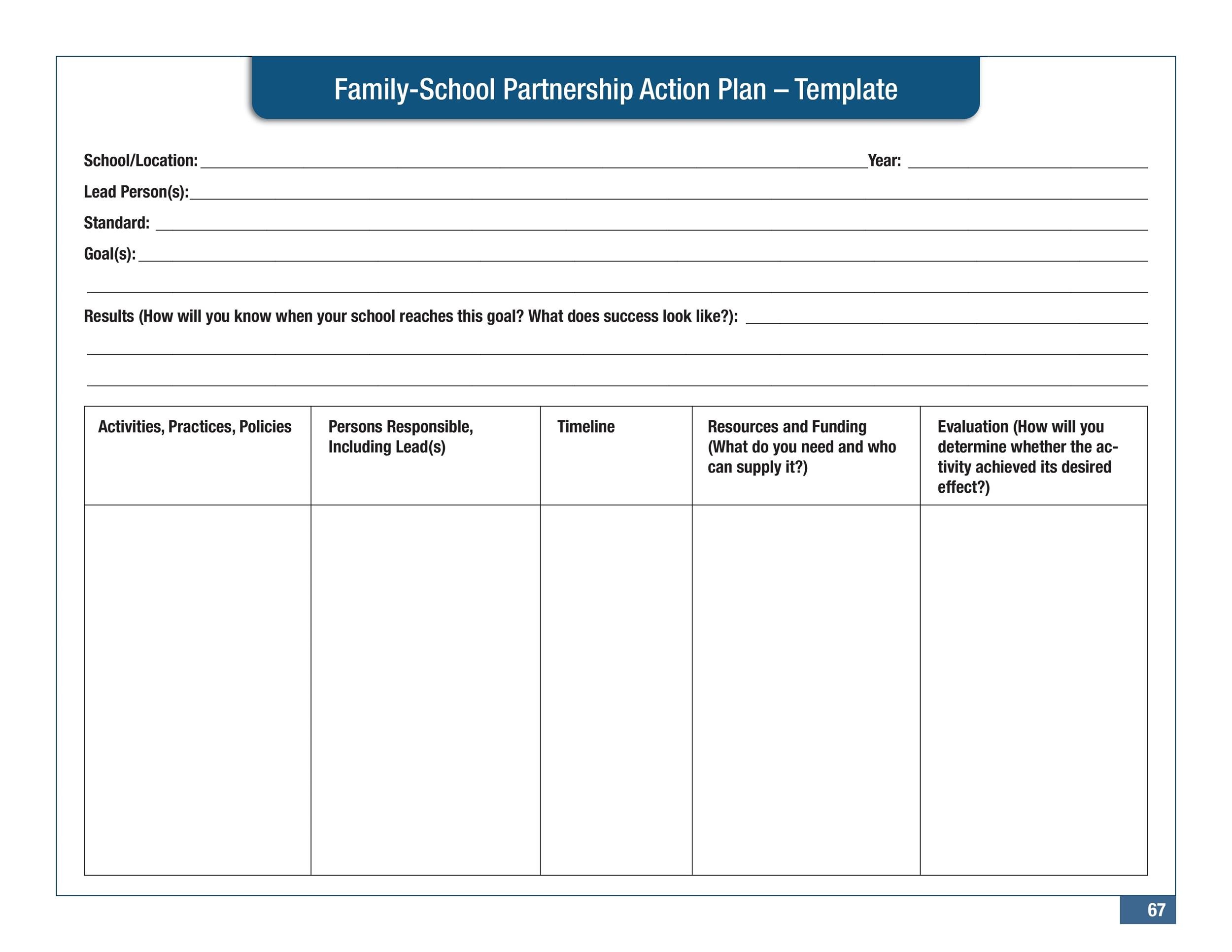 Detail Action Plan Template Download Nomer 12