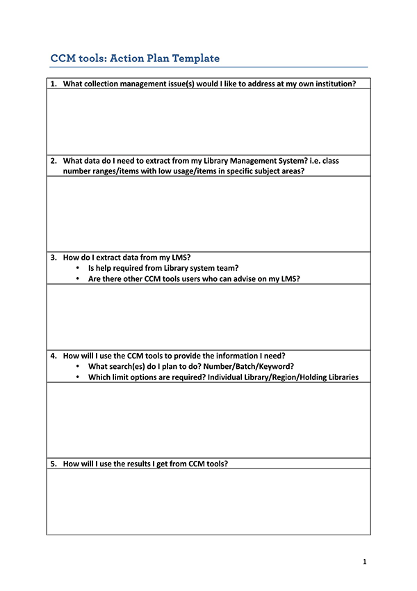 Detail Action Plan Template Download Nomer 42