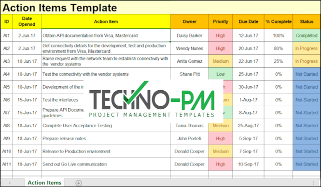Detail Action Tracker Excel Task Tracker Template Nomer 21