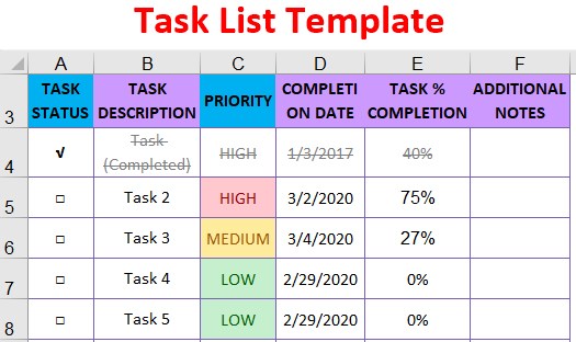 Detail Action Tracker Excel Task Tracker Template Nomer 52