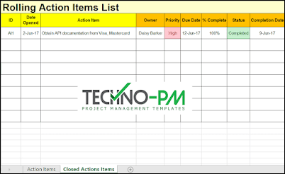 Detail Action Tracker Excel Task Tracker Template Nomer 53