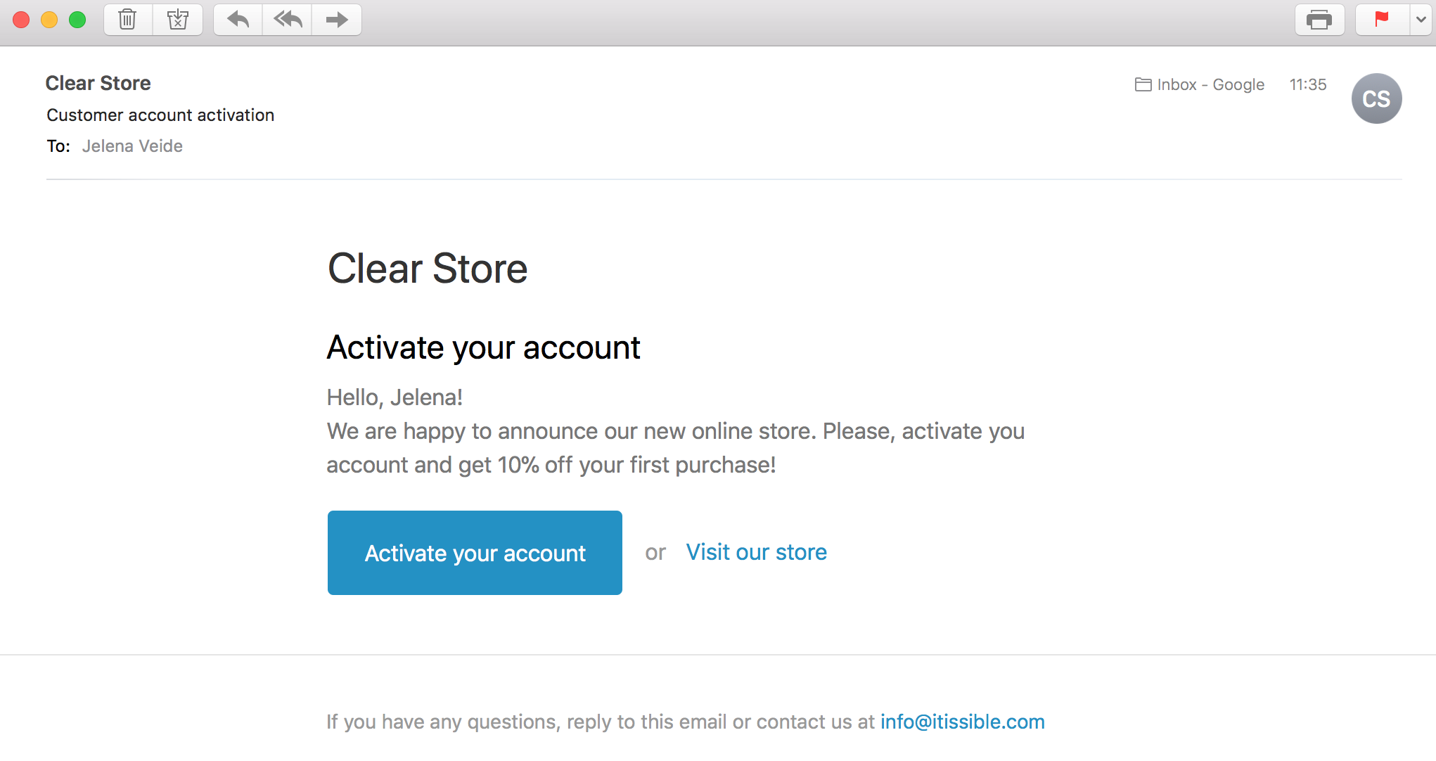 Detail Activation Email Template Nomer 32