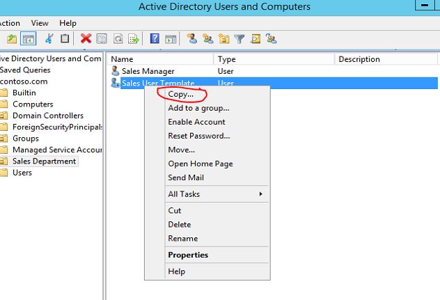 Detail Active Directory User Template Nomer 2