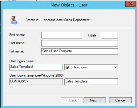 Detail Active Directory User Template Nomer 3