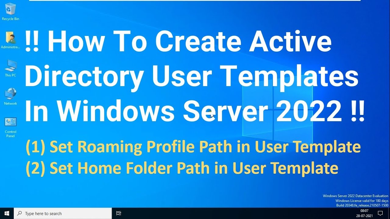 Detail Active Directory User Template Nomer 19