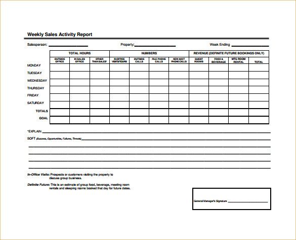 Detail Activity Report Template Nomer 46