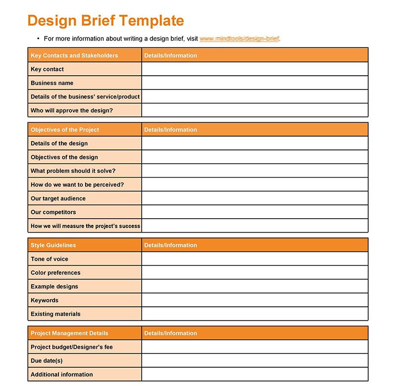 Detail Ad Agency Creative Brief Template Nomer 49