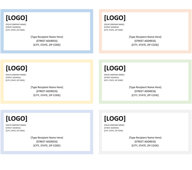 Detail Address Label Template Nomer 11