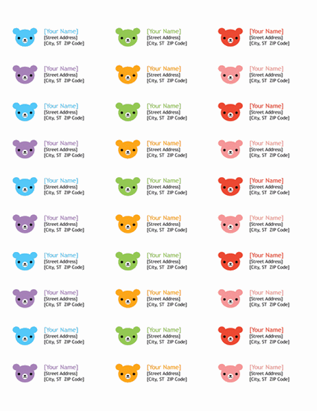 Detail Address Label Template Nomer 13