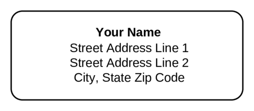 Detail Address Label Template Nomer 15