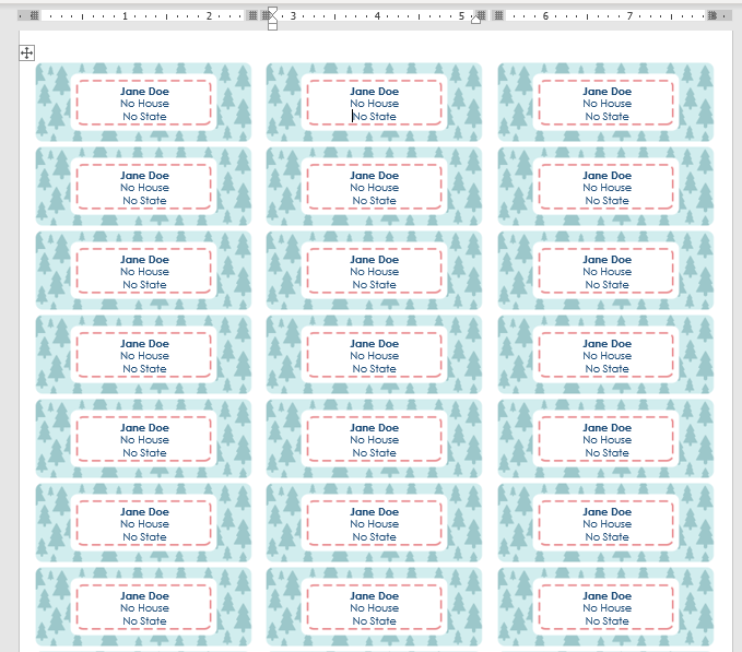 Detail Address Label Template Nomer 19