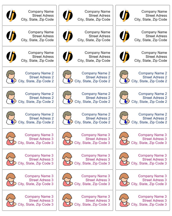 Detail Address Label Template Nomer 24