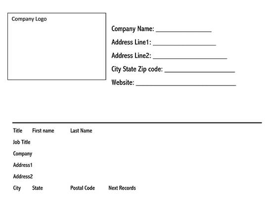 Detail Address Label Template Nomer 30
