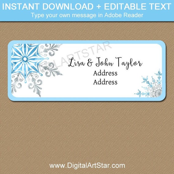 Detail Address Label Template Nomer 33
