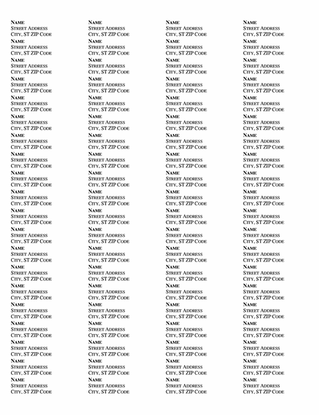 Detail Address Label Template Nomer 40