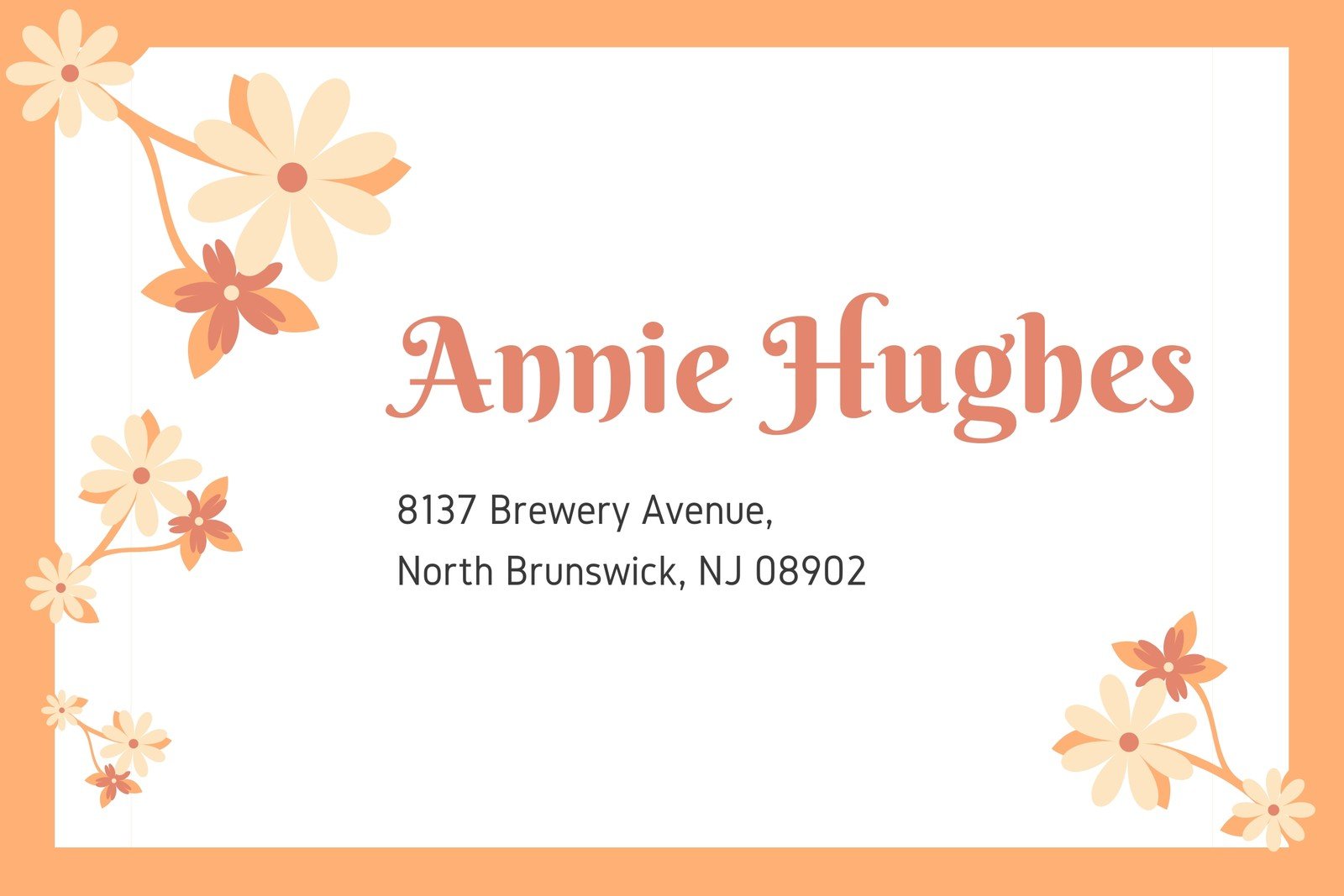 Detail Address Label Template Nomer 41