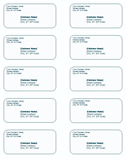 Detail Address Label Template Nomer 8