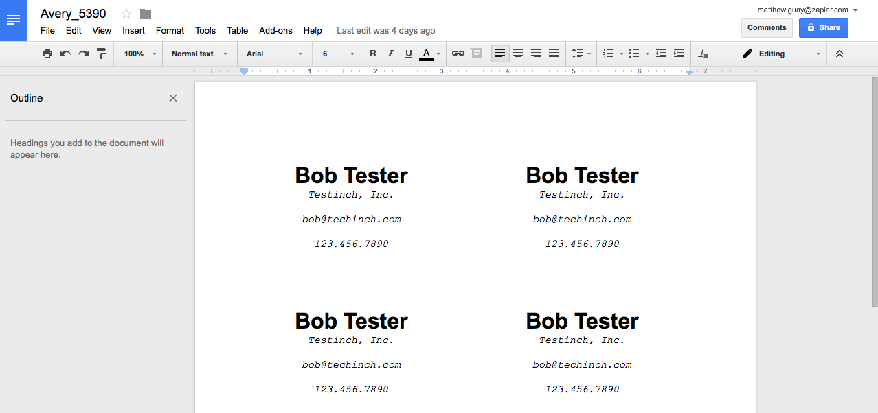 Detail Address Label Template Google Docs Nomer 22