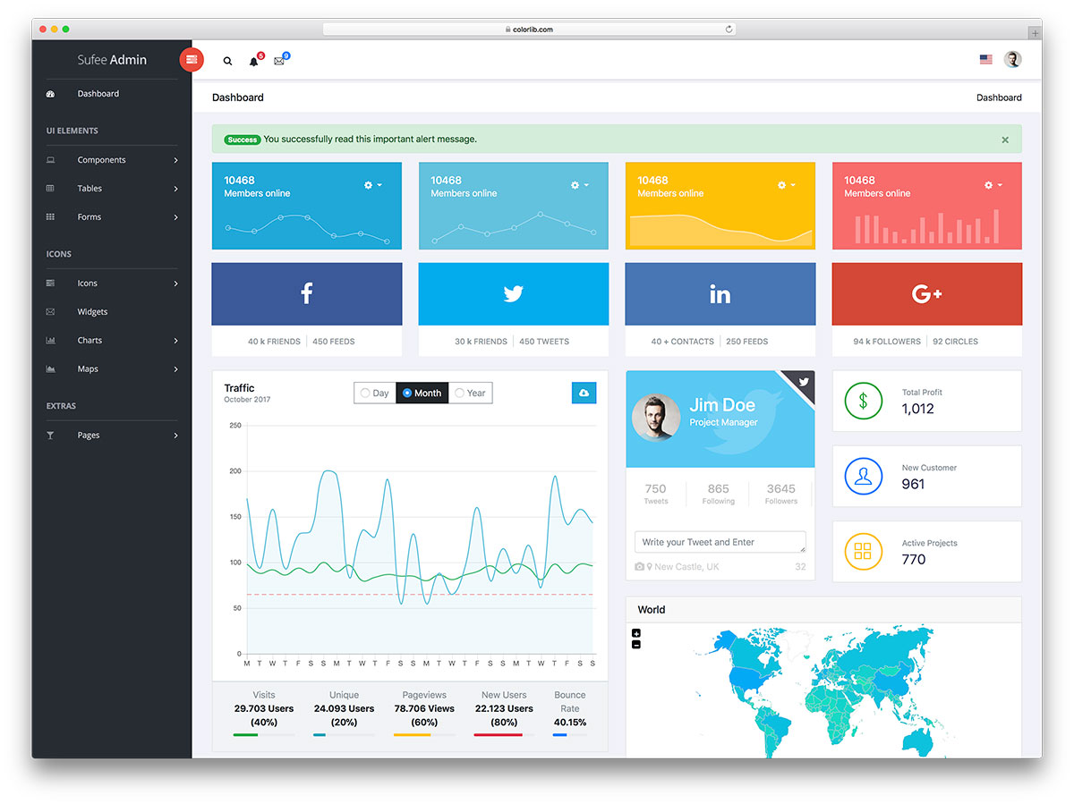 Detail Admin Dashboard Template Nomer 18