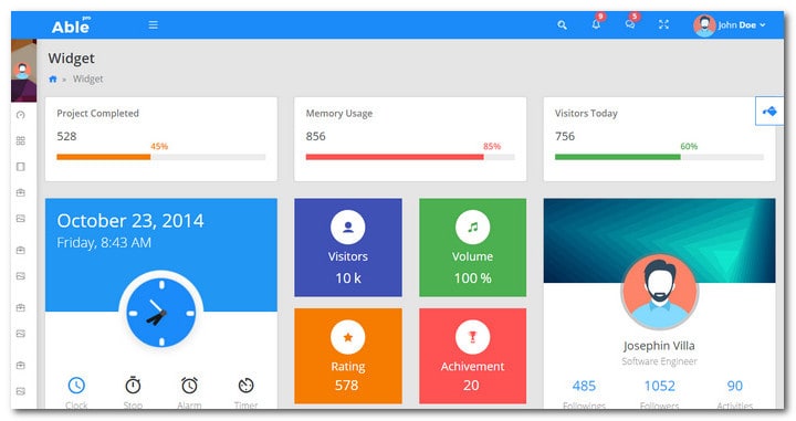Detail Admin Panel Template Nomer 26