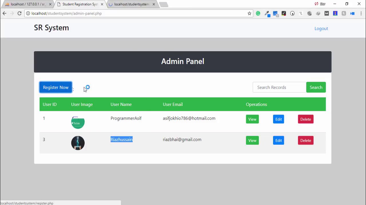 Detail Admin Template Php Mysql Nomer 27