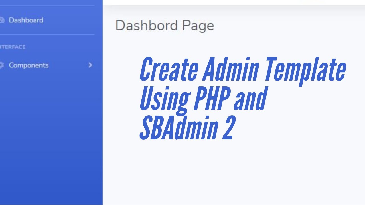 Detail Admin Template Php Mysql Nomer 33