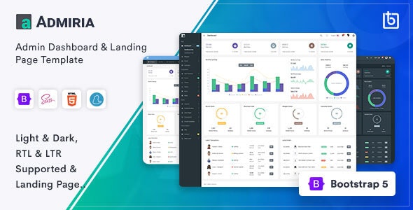 Detail Admin Template With Landing Page Nomer 2