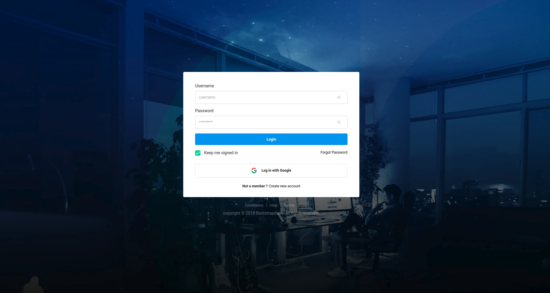 Detail Admin Template With Landing Page Nomer 20